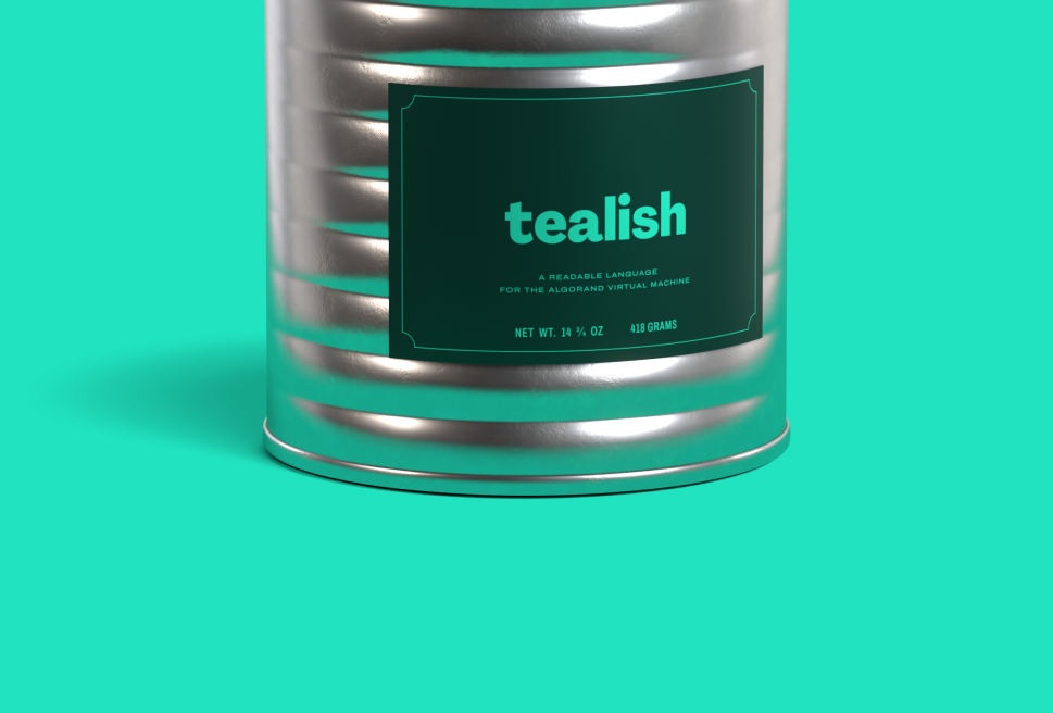 Tealish cannister